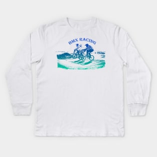 bmx racing Kids Long Sleeve T-Shirt